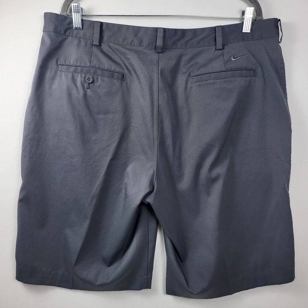 Nike Shorts Men's 38 Dri Fit Grey‎ Solid Chino Golf 11